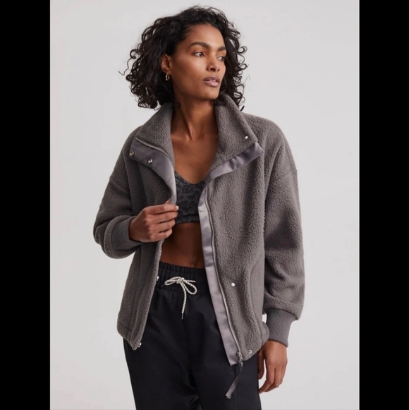 Varley Gray Mayland Fleece Jacket - Picture 2 of 9